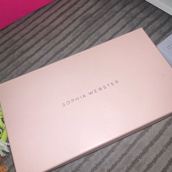 Sophia Webster Flo Flamingo 85 mm heels in rainbow - Picture 6 of 7